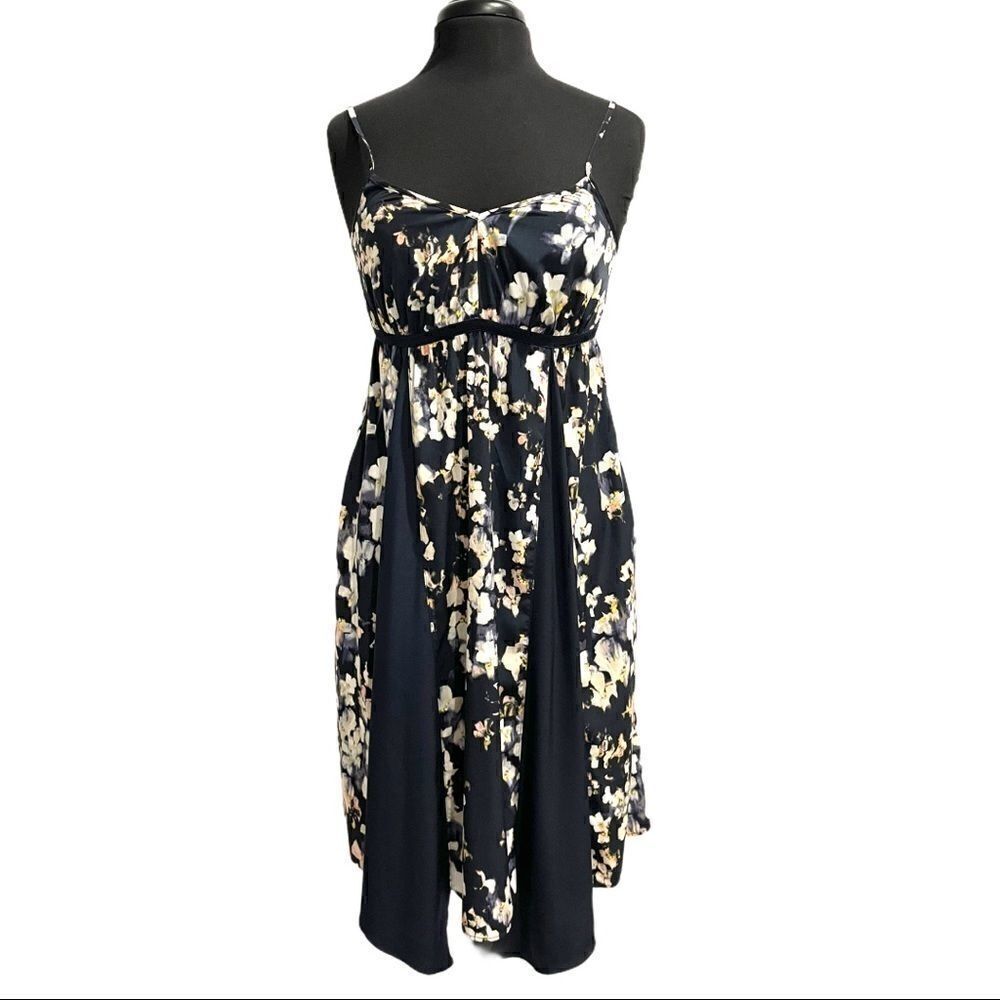 𝅺simply Vera Vera Wang Floral Sundress Sz SP